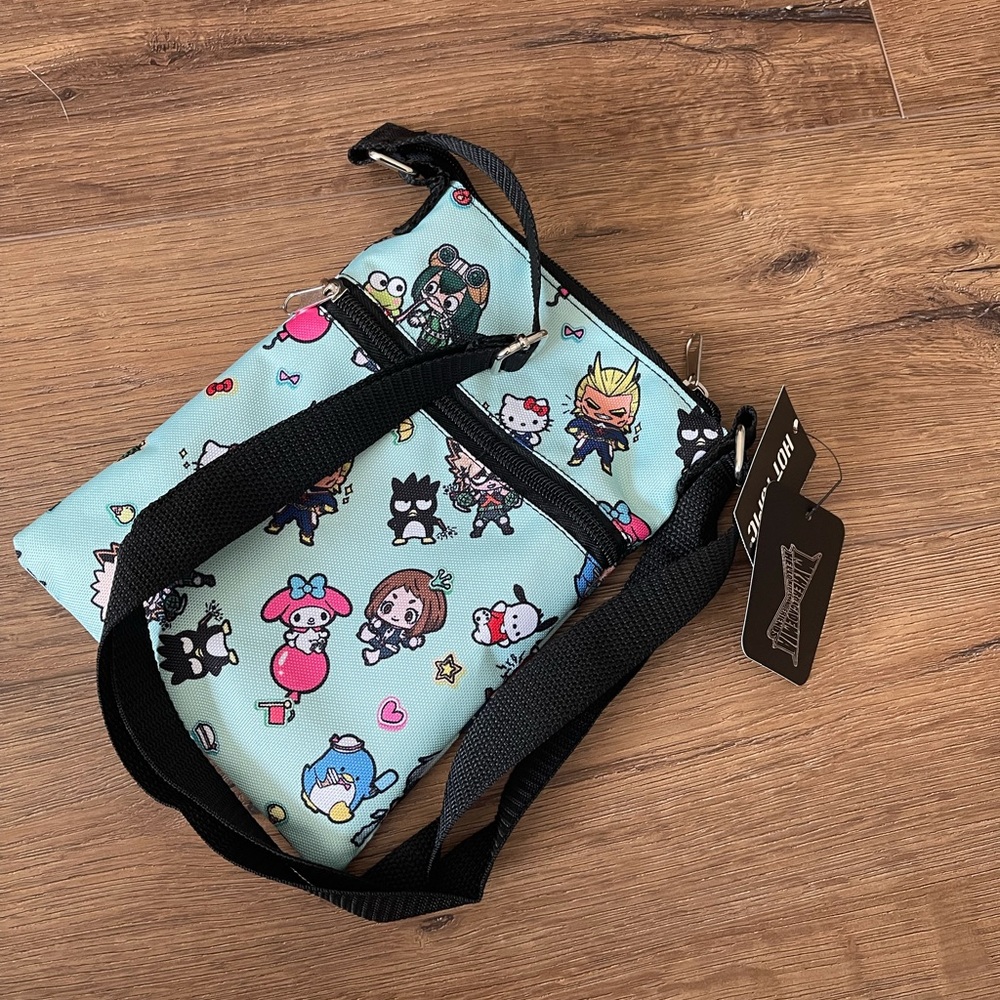 SANRIO (MY HERO ACADEMIA)-NWT Canvas Crossbody Bag - Picture 14 of 14